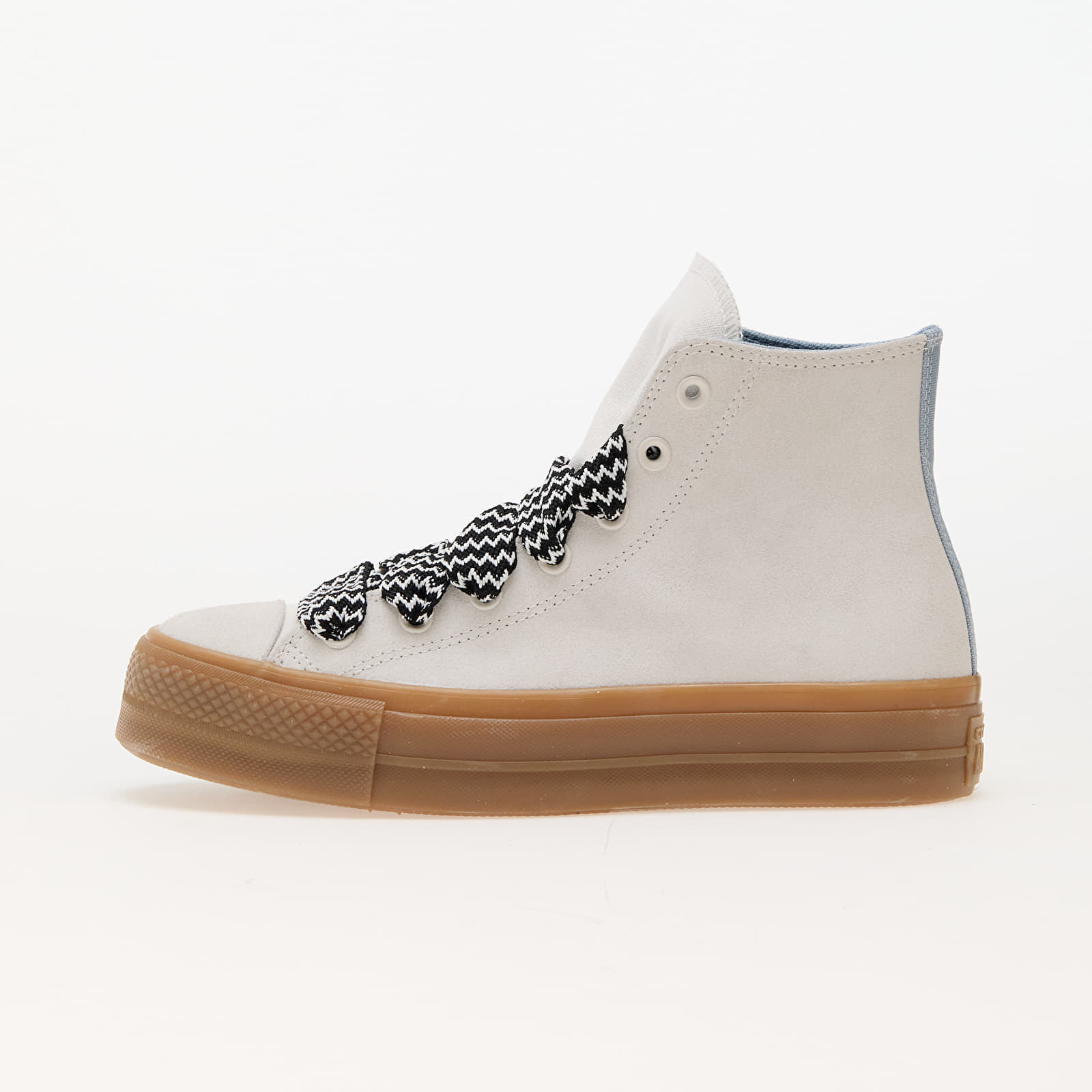 Tenisky Converse Chuck Taylor All Star Lift Platform Suede Vintage White/ Out Of The Blue EUR 36