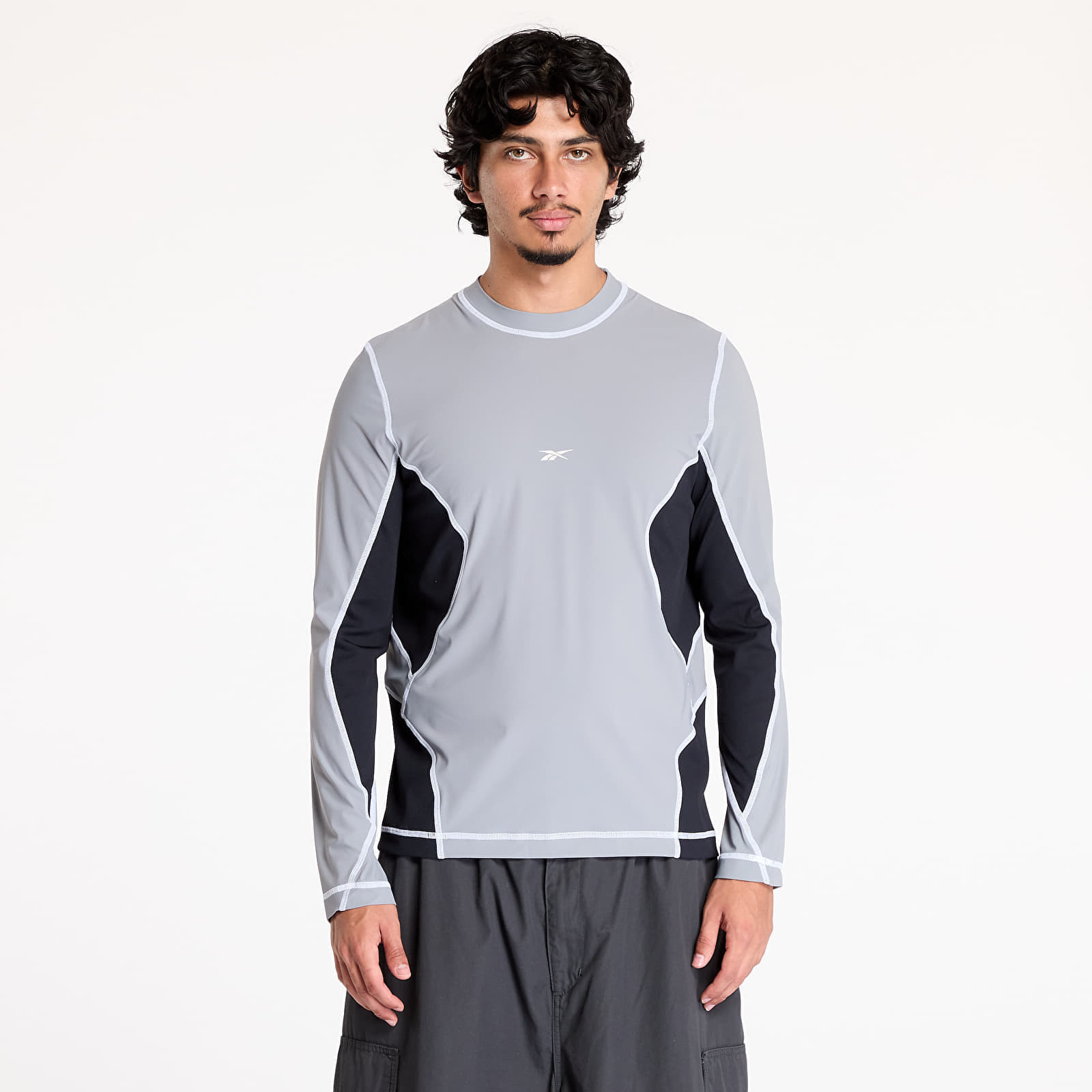 Tričko Reebok Long Sleeve Training Tee Harbor Gray S