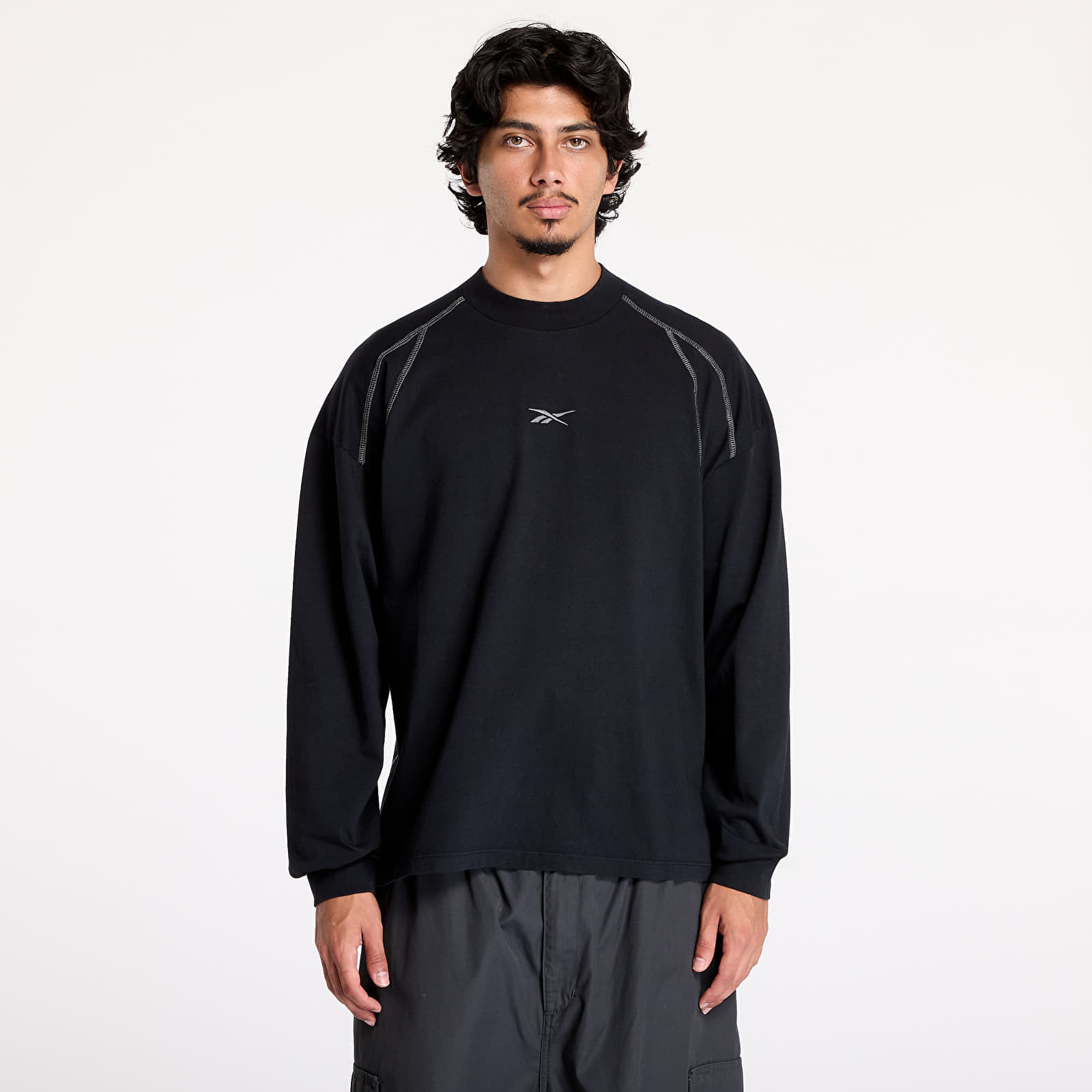Tričko Reebok Long Sleeve Uniform Tee UNISEX Black Shadow M