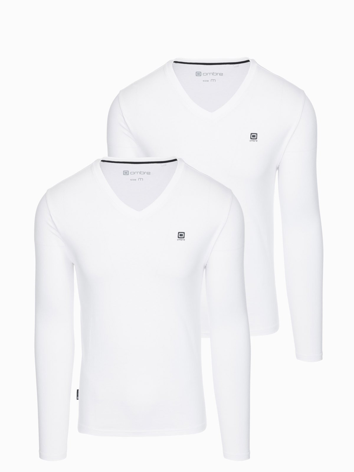Ombre Men's V-NECK longsleeve set - mix 2