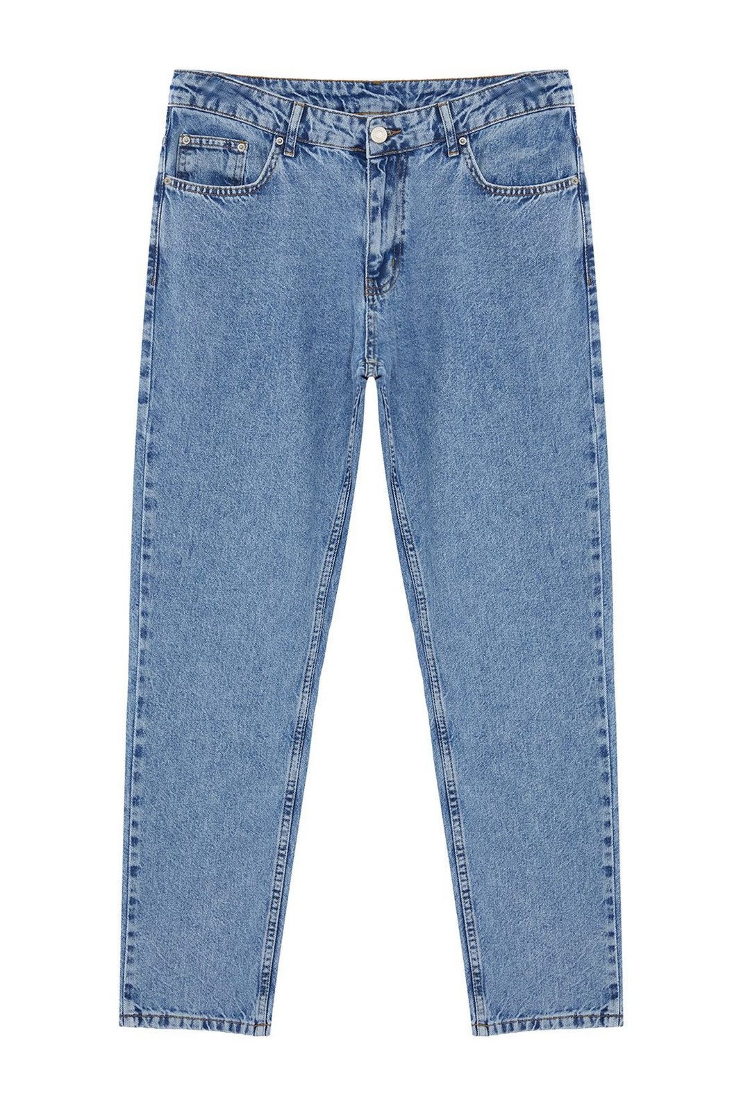 Trendyol Blue Men's Relax Fit Boyfriend Jeans Denim Trousers