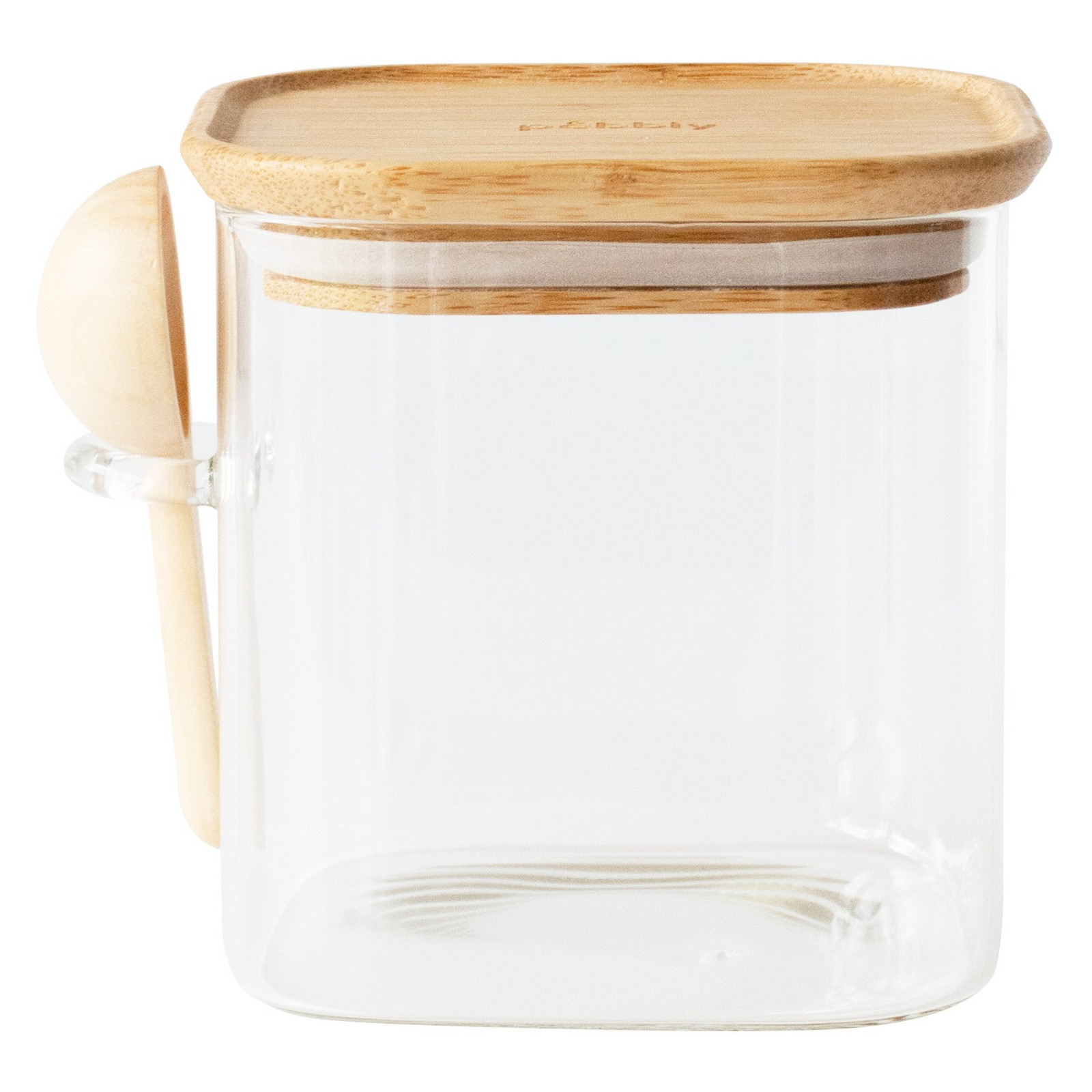 Dóza na kávu PKV-049 800 ml, sklo/bambus, Pebbly