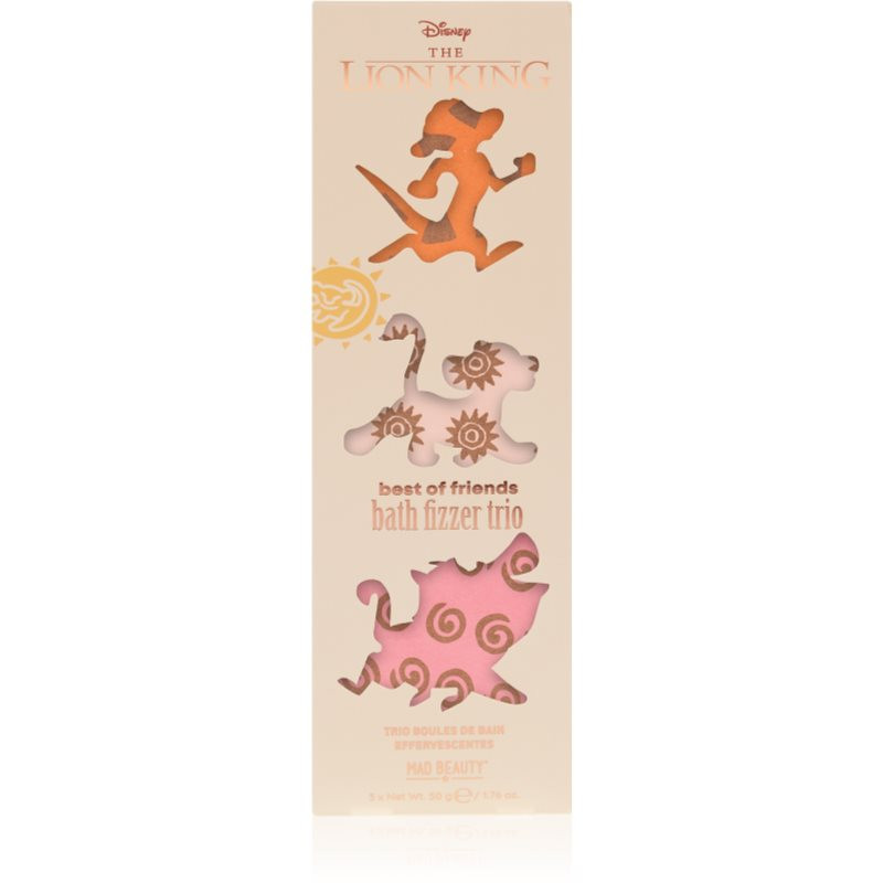 Mad Beauty Lion King Trio bomba do kúpeľa 3x50 g