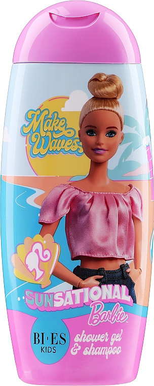 Disney Barbie  sprchový gél a šampón na vlasy pre deti 250 ml