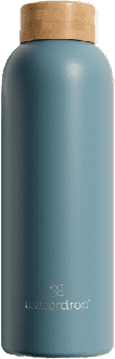WATERDROP Nerezová fľaša, tmavá tyrkys matt 600 ml