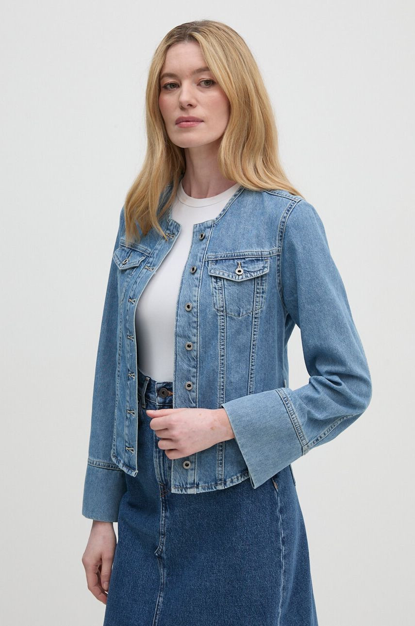 Rifľová košeľa Pepe Jeans EMMY dámska, regular, PL304867