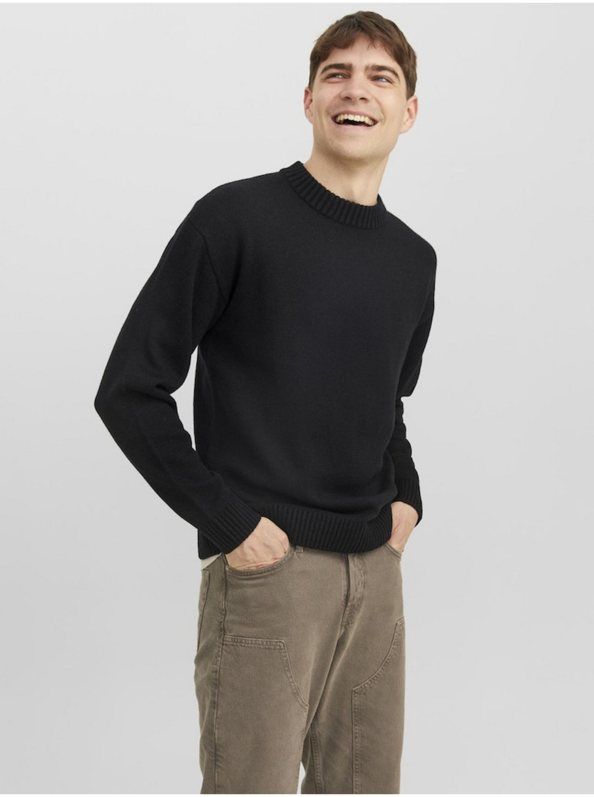 Čierny pánsky sveter Jack & Jones Jack