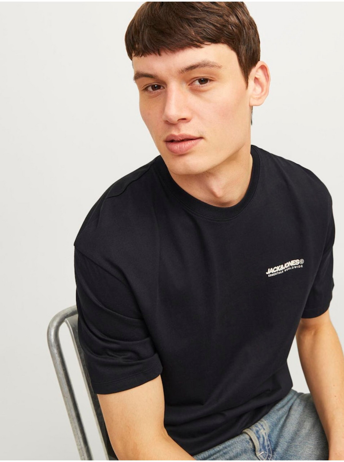Čierne pánske tričko Jack & Jones Legacy