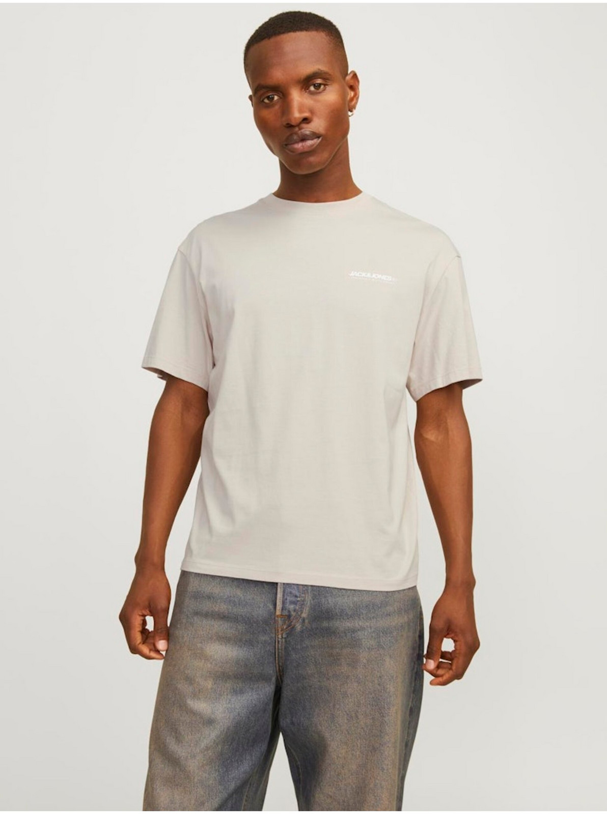 Béžové pánske tričko Jack & Jones Legacy