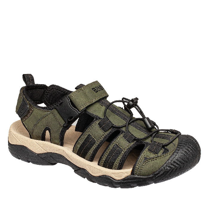 Sandále Bennon Amazon - olivové-čierne, 40