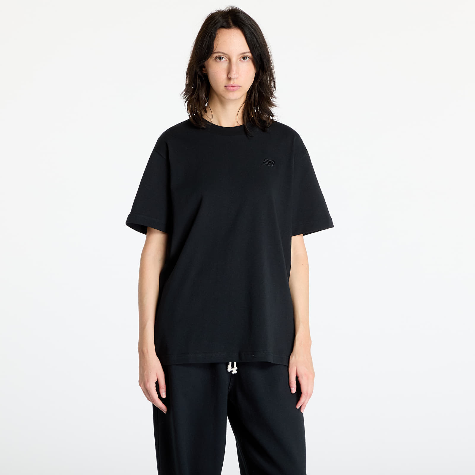 Tričko New Balance Athletics Jersey T-Shirt Black L