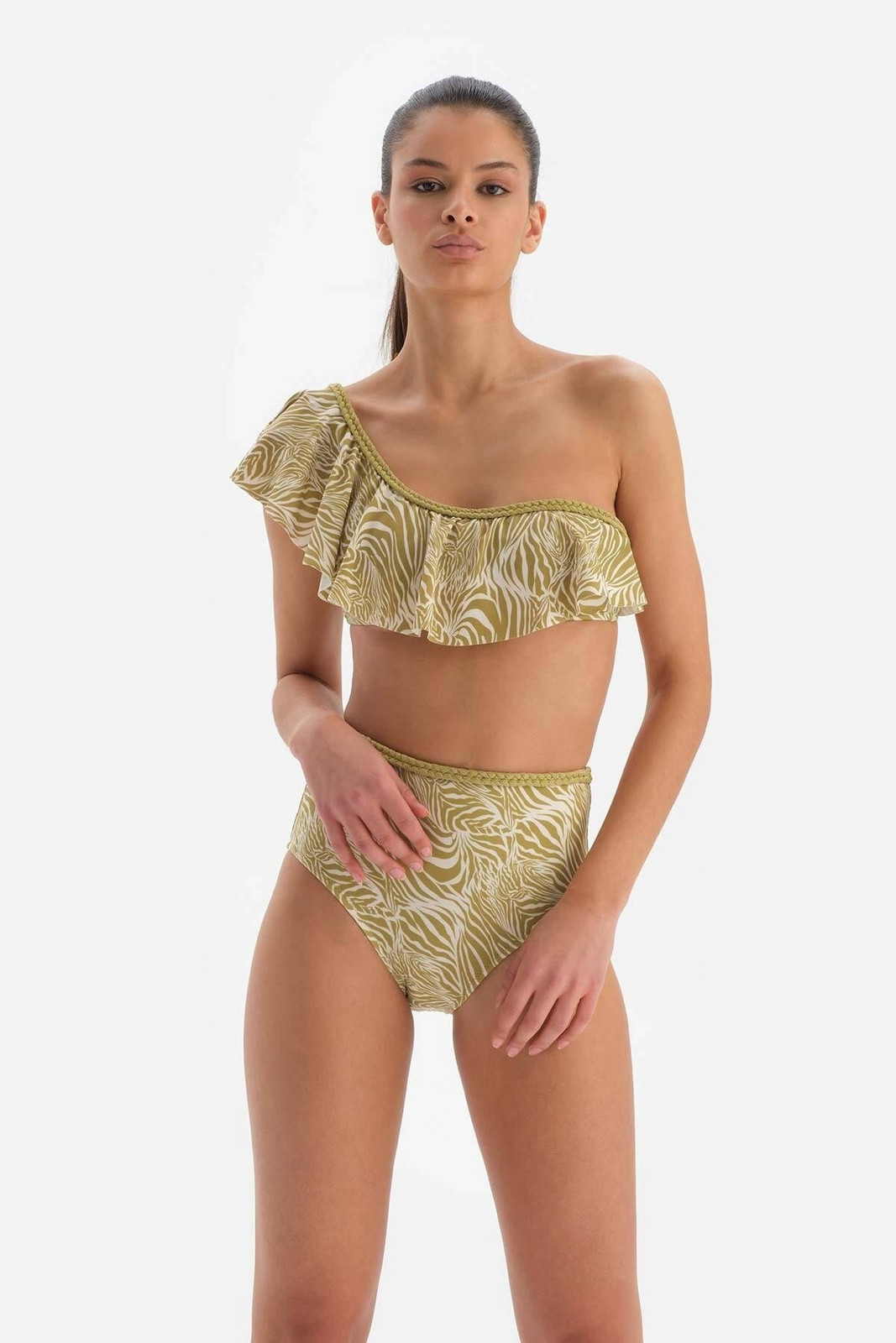 Dagi Pistácio volánové bikiny top
