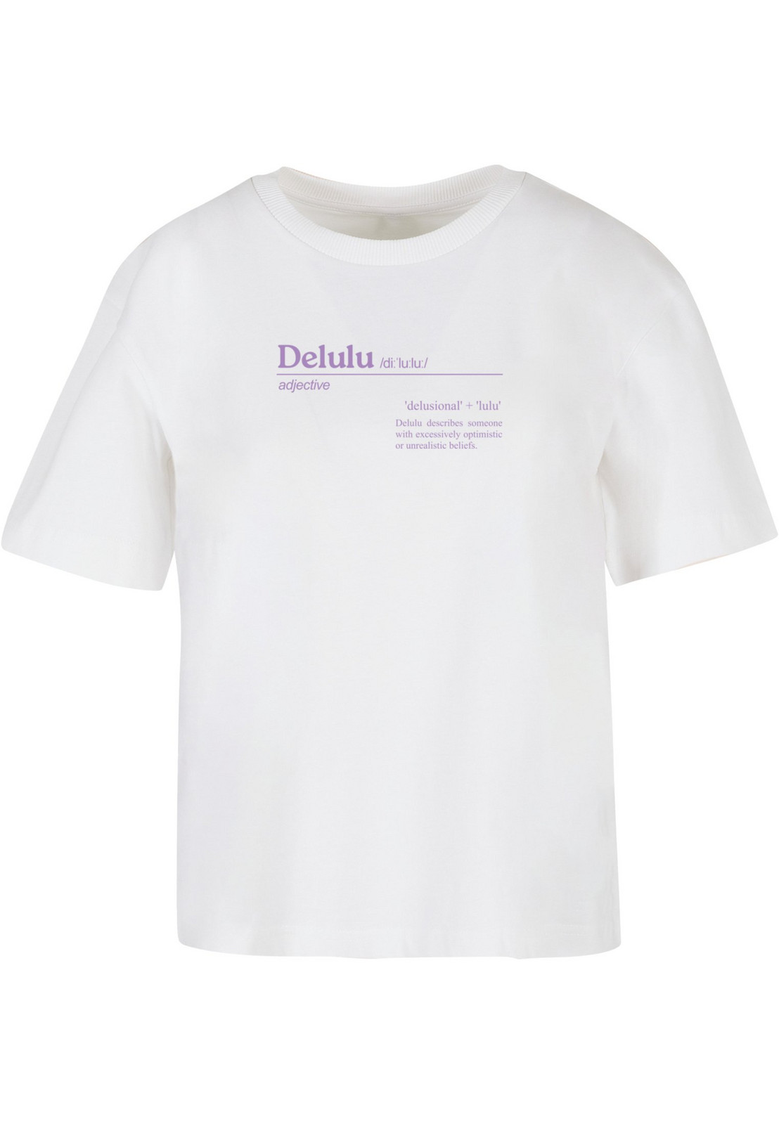 Women's T-shirt Delulu Definition white
