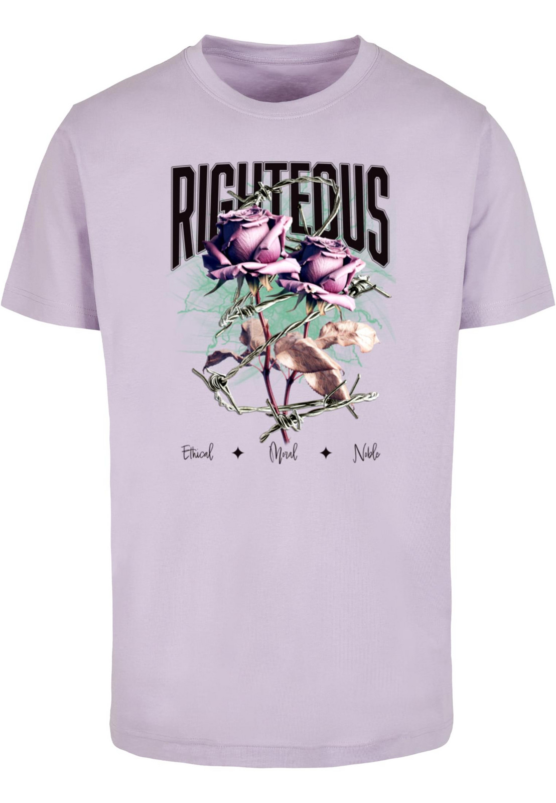 Men's T-shirt Righteous Roses lilac