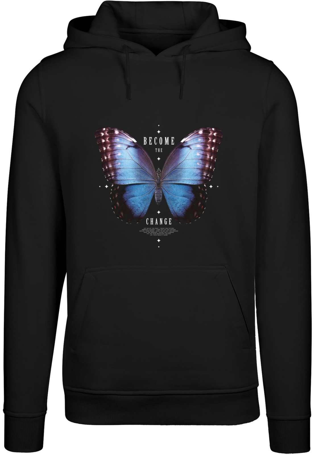 Men's sweatshirt Become The Change Butterfly Hoody black