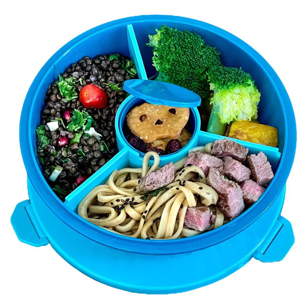 Box na obed POKE BOWL 1,06 l, modrá, plast, Yumbox
