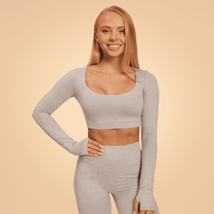 BeastPink Dámsky športový top Sense Grey  MM