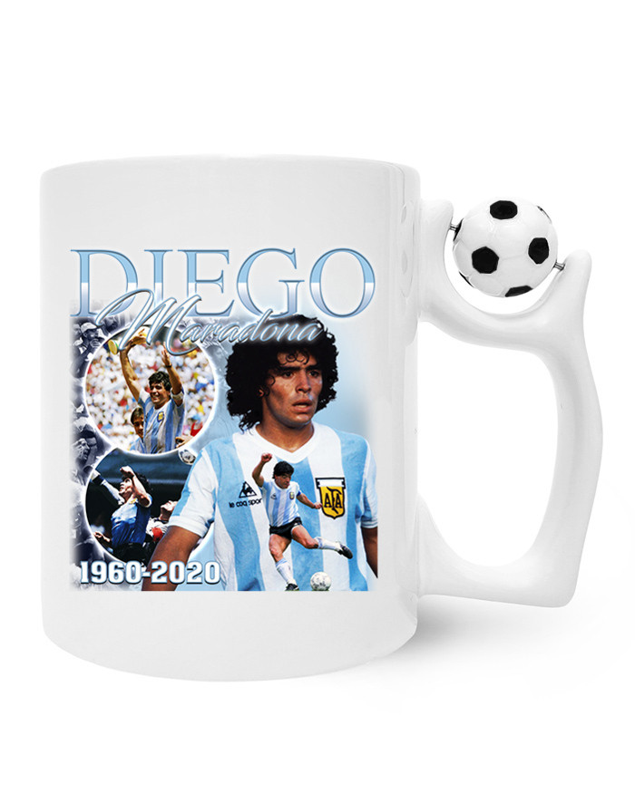 Keramický hrnek s potiskem Diego Maradona -  keramický hrnek pro milovníky fotbalu