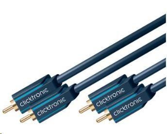 ClickTronic HQ OFC kábel 2x Cinch - 2x Cinch RCA, M/M, 10m