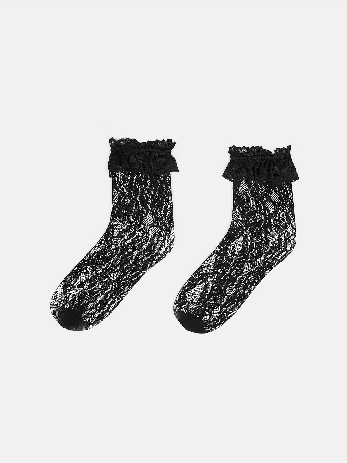 GATE Čipkované vysoké ponožky