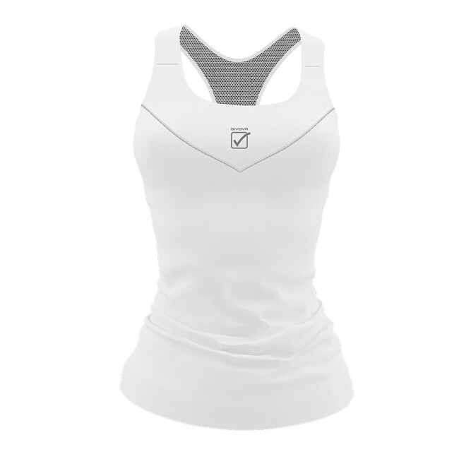 CANOTTA DONNA STAMPA BIANCO Tg. L