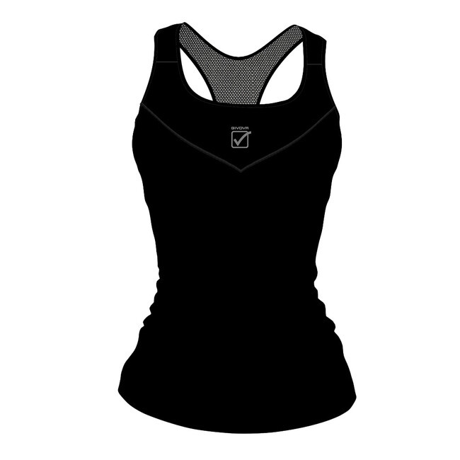 CANOTTA DONNA STAMPA NERO Tg. L