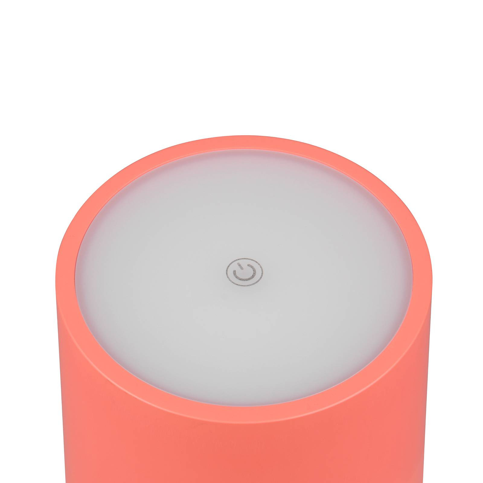 Nabíjateľná stolná lampa LED Fernandez, červená, IP54, CCT, stmievateľná