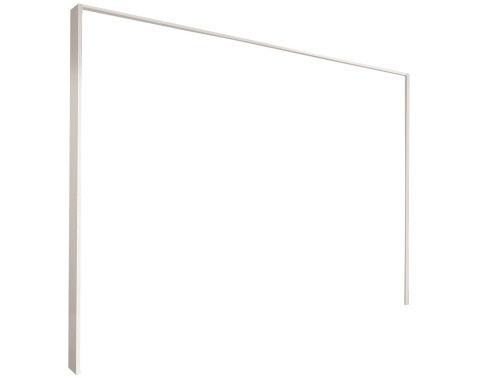 Paspartový rám k  šatníkovej skrini Ernie, biely%