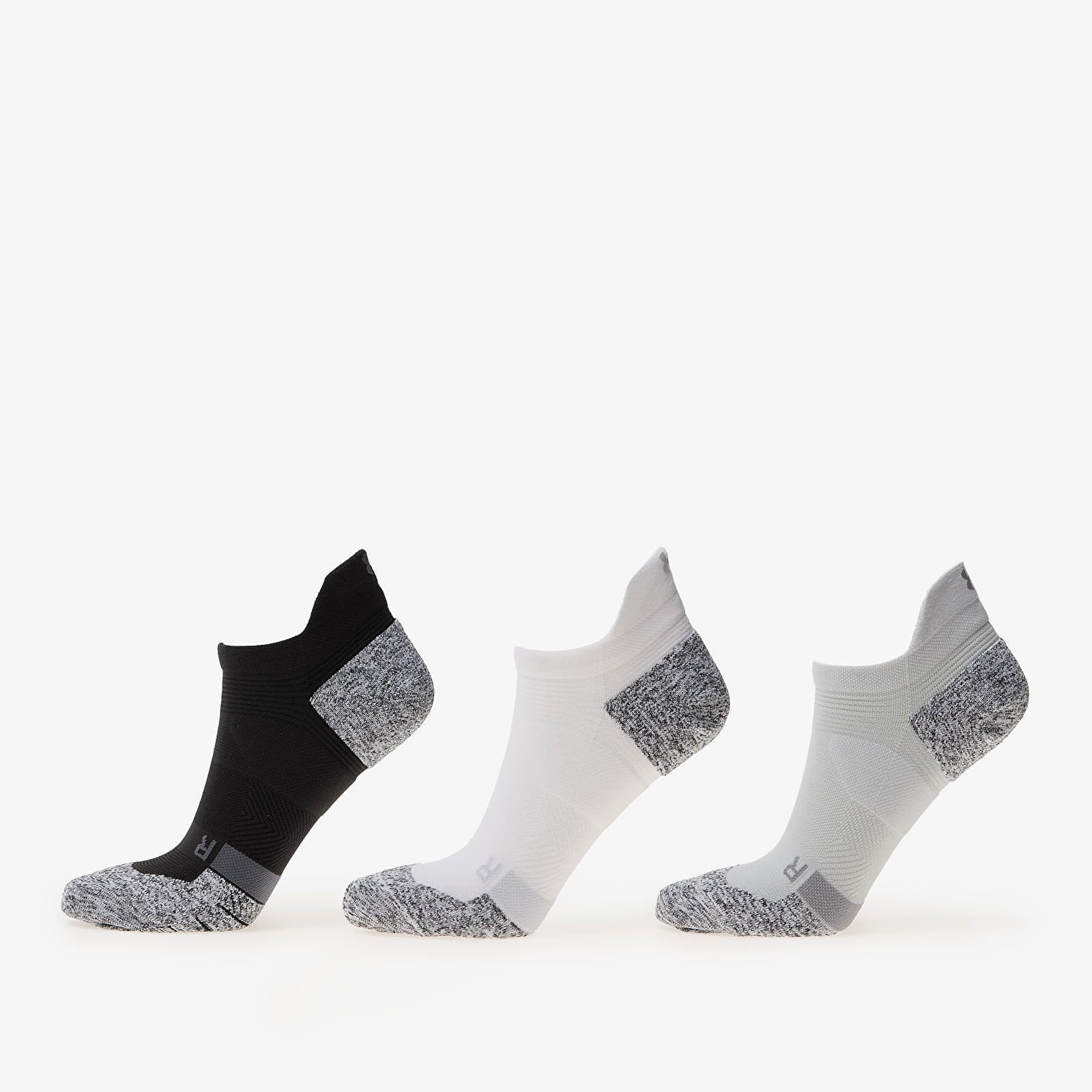 Under Armour D Pro No Show Socks 3-Pack Black S