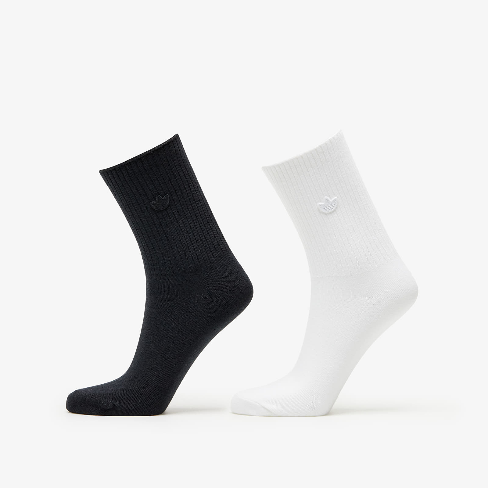 adidas Originals Premium Essentials Crew Sock 2-Pack White/ Black XL