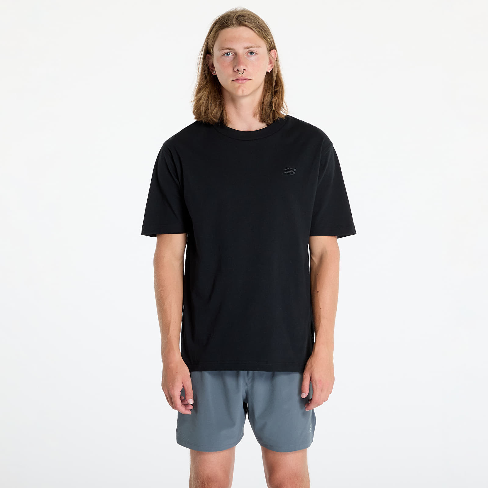 Tričko New Balance Athletics Cotton T-Shirt Black M