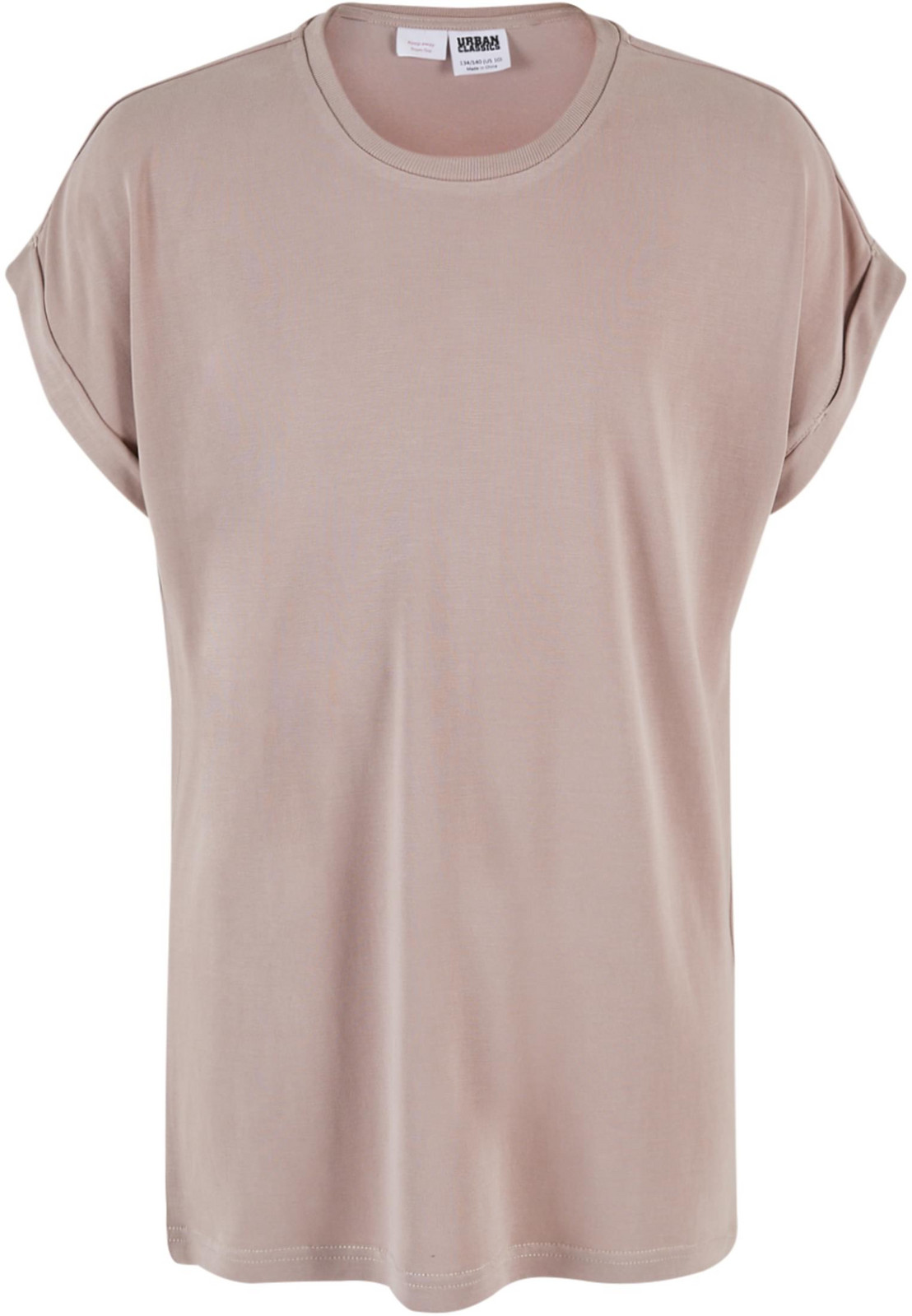 Modal Extended Shoulder Powder Pink Girl's T-Shirt