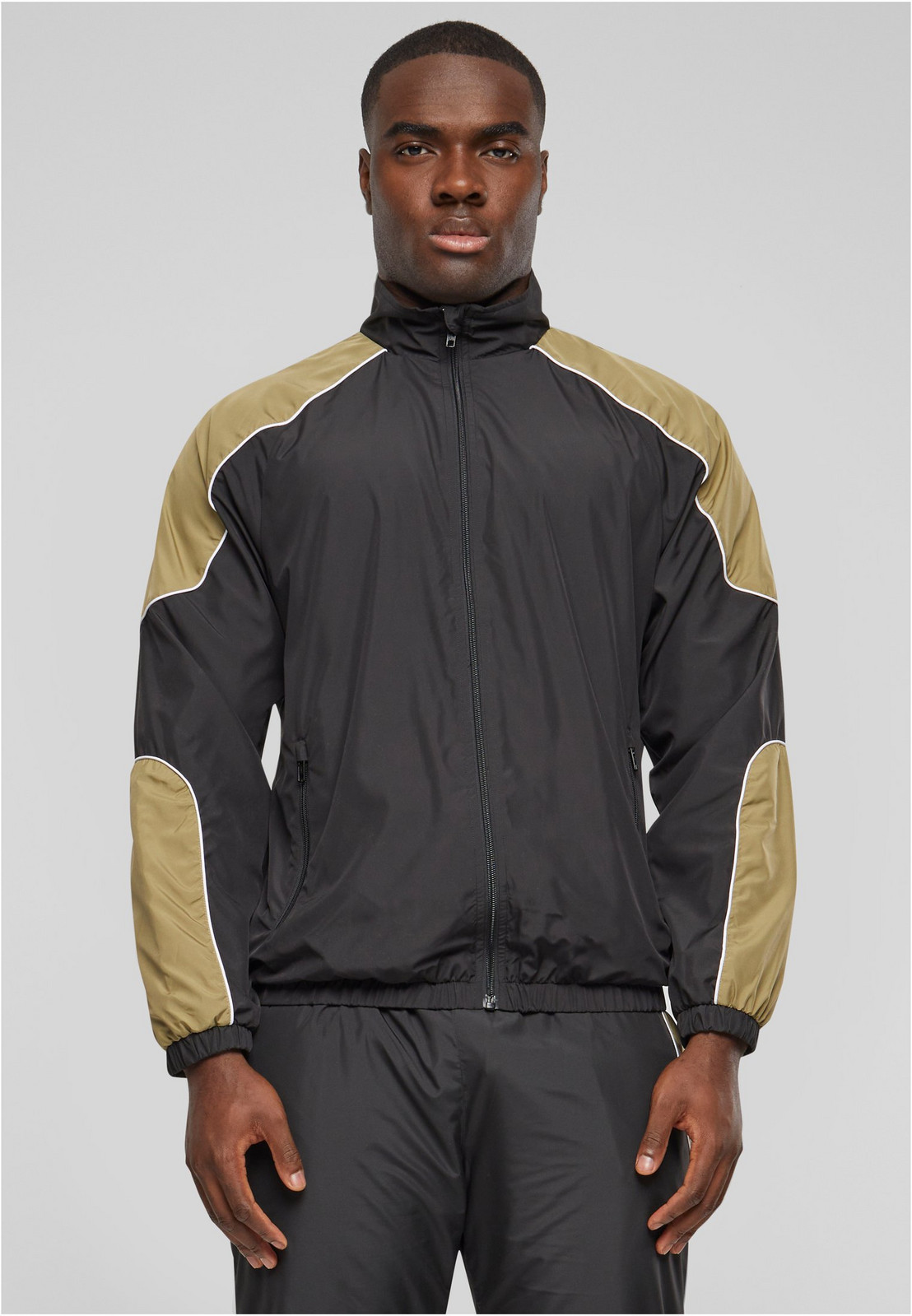 Men's Piped Track Jacket black