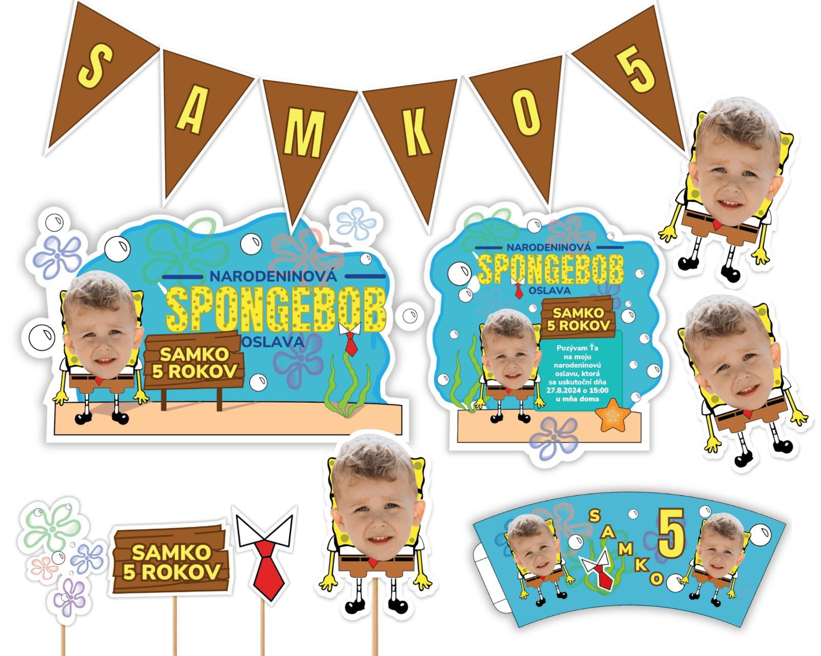 Personal Personalizovaný narodeninový set - Spongebob