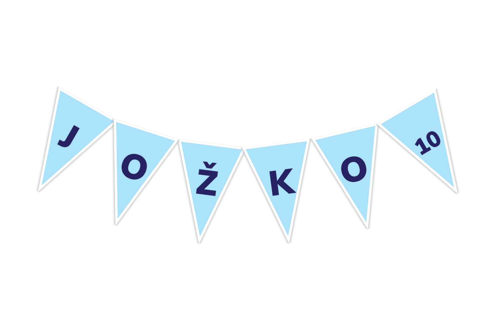 Personal Personalizovaná girlanda -  Modré narodeniny