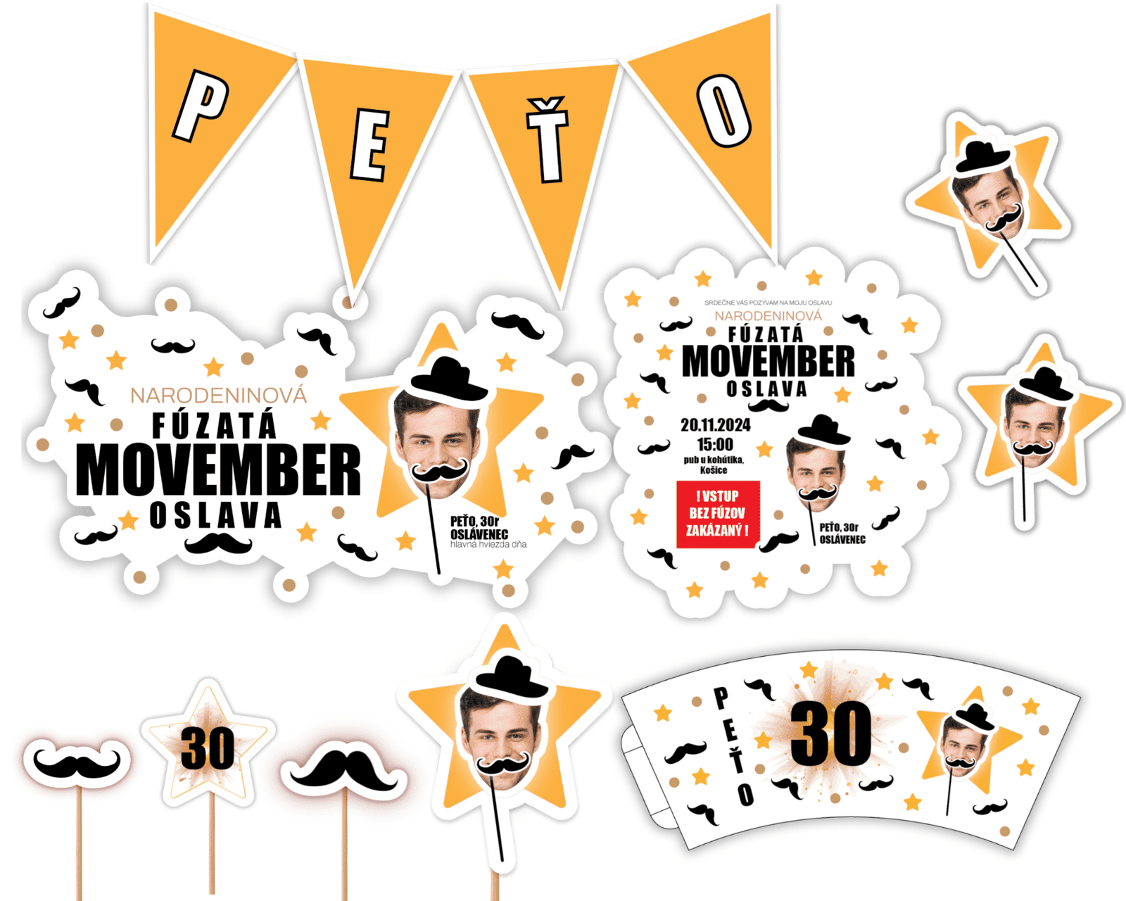 Personal Personalizovaný narodeninový set - Movember