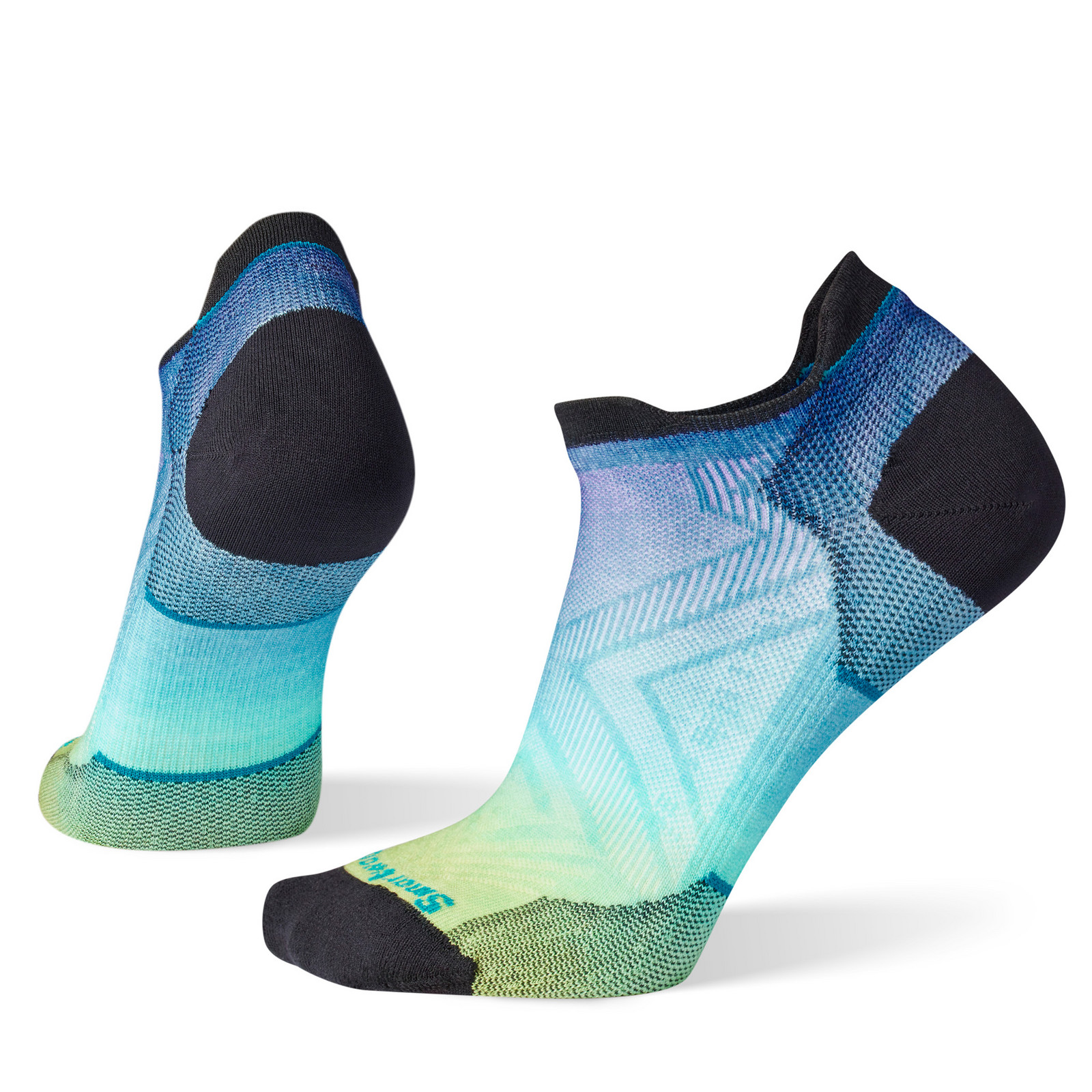 Smartwool W RUN ZERO CUSHION OMBRE PRINT LOW ANKLE capri Veľkosť: L
