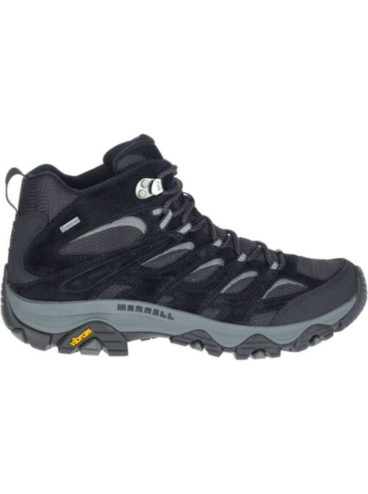 Čierne pánske členkové outdoorové tenisky MERRELL Moab 3 Mid GTX