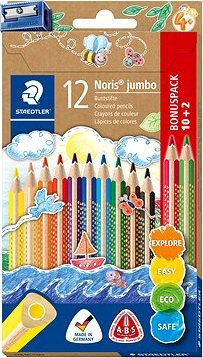 STAEDTLER Noris Jumbo trojhranné, 10 + 2 farby