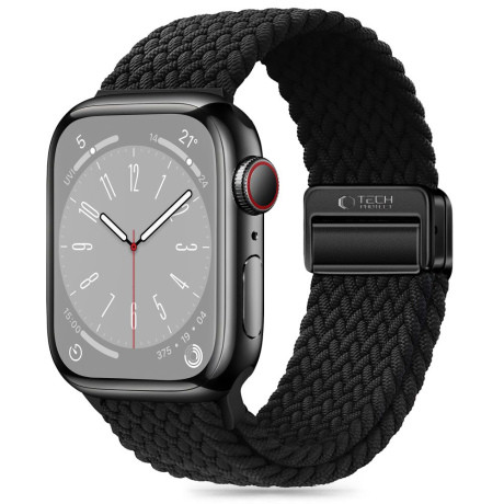 Tech-Protect Nylon Mag remienok na Apple Watch 42/44/45/49mm, black