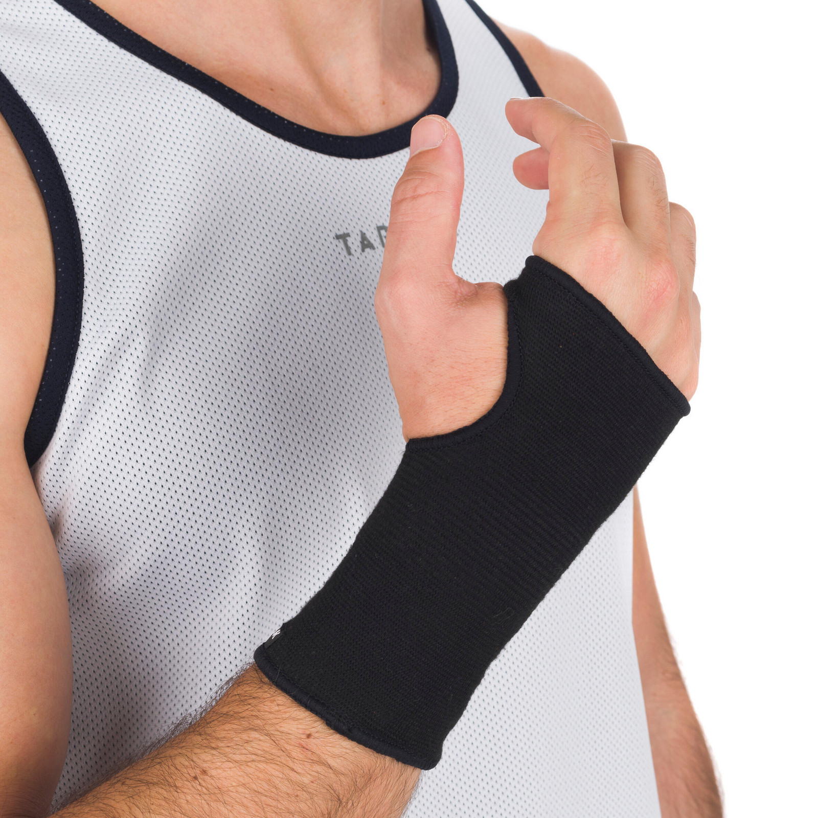Bandáž na zápästie SOFT 100 ľavá/pravá unisex čierna