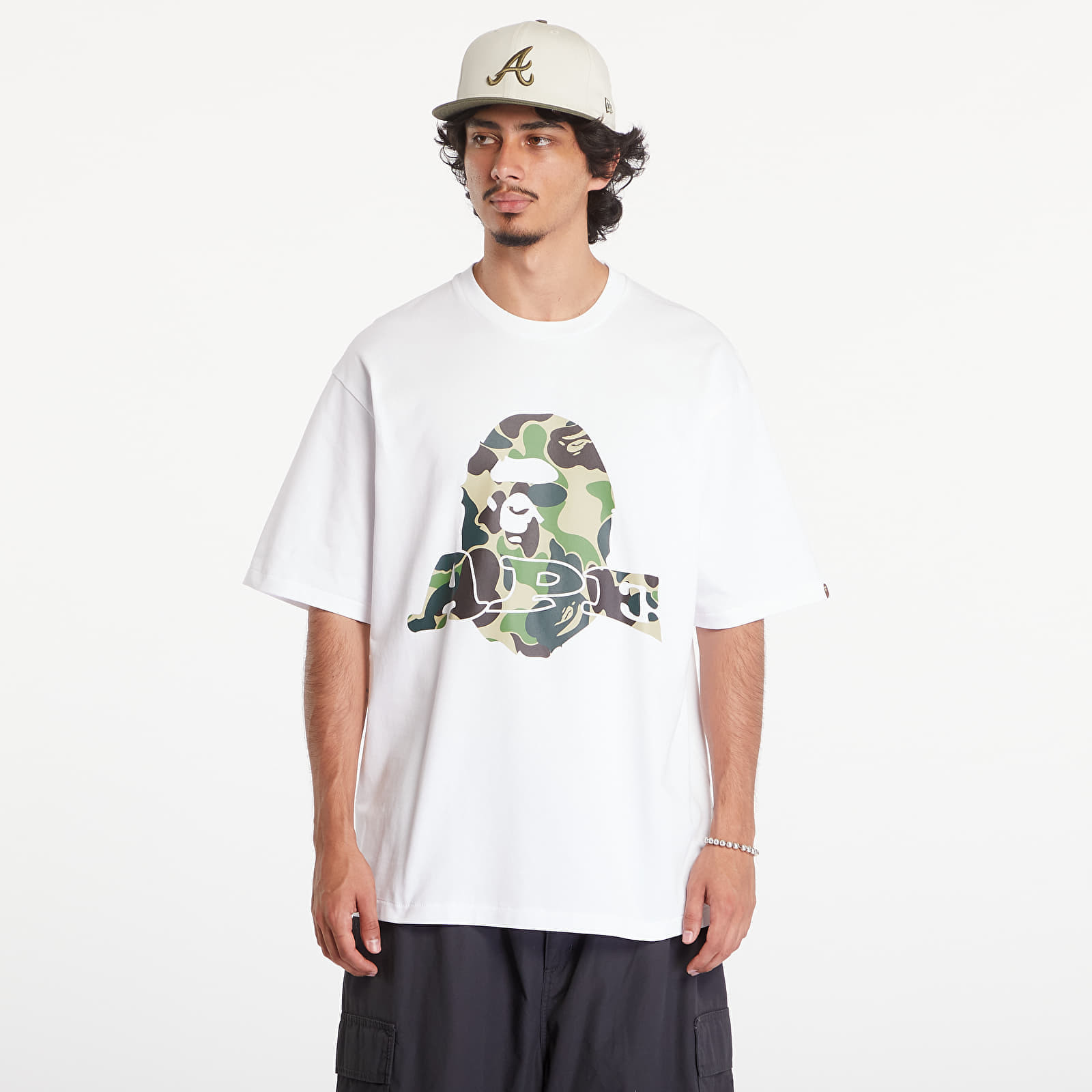 Tričko A BATHING APE Abc Camo Ape Head Relaxed Fit Short Sleeve Tee White L