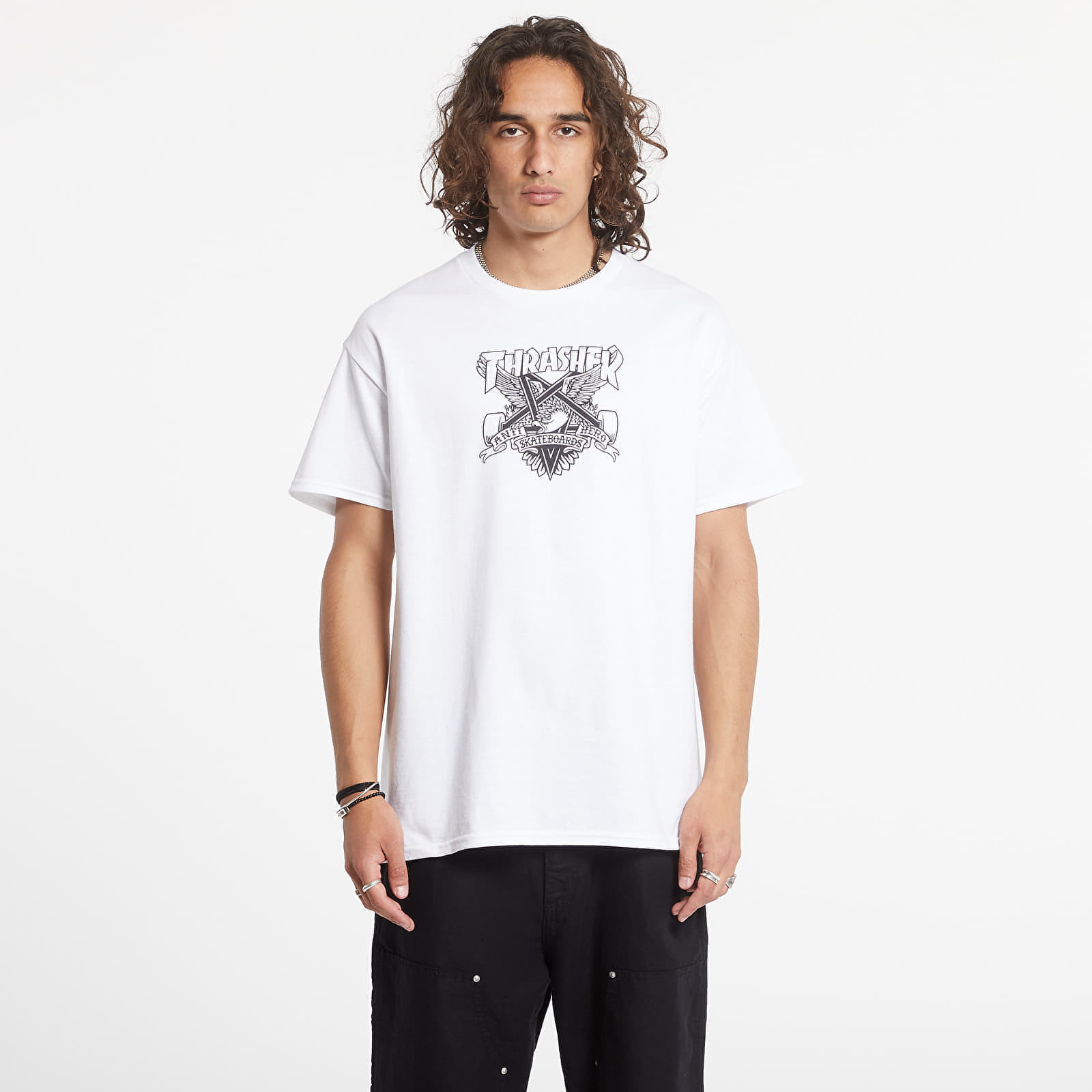 Tričko Thrasher T-Shirt Eaglegram White S
