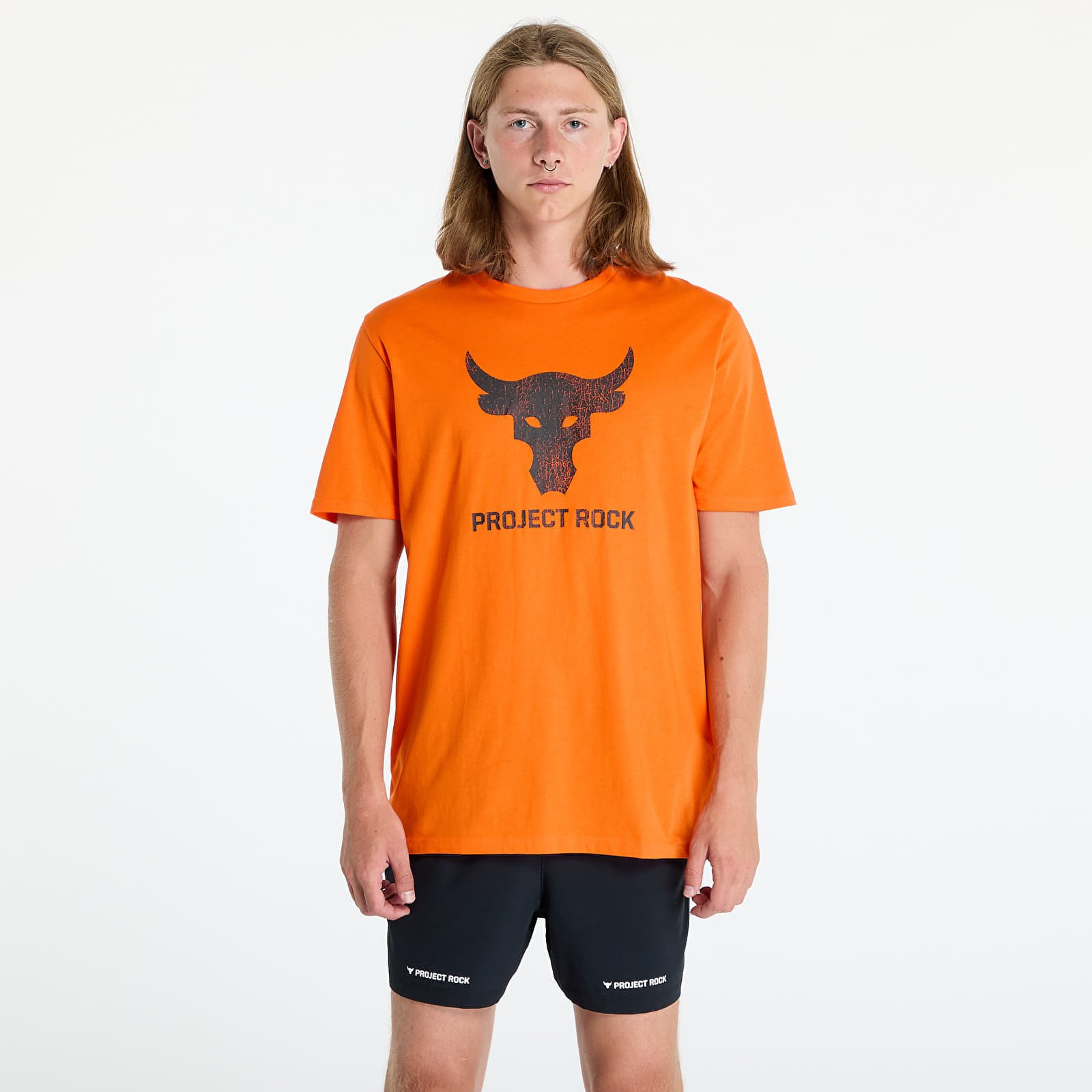 Tričko Under Armour Project Rock Payoff Graphc SS Team Orange/ Black M