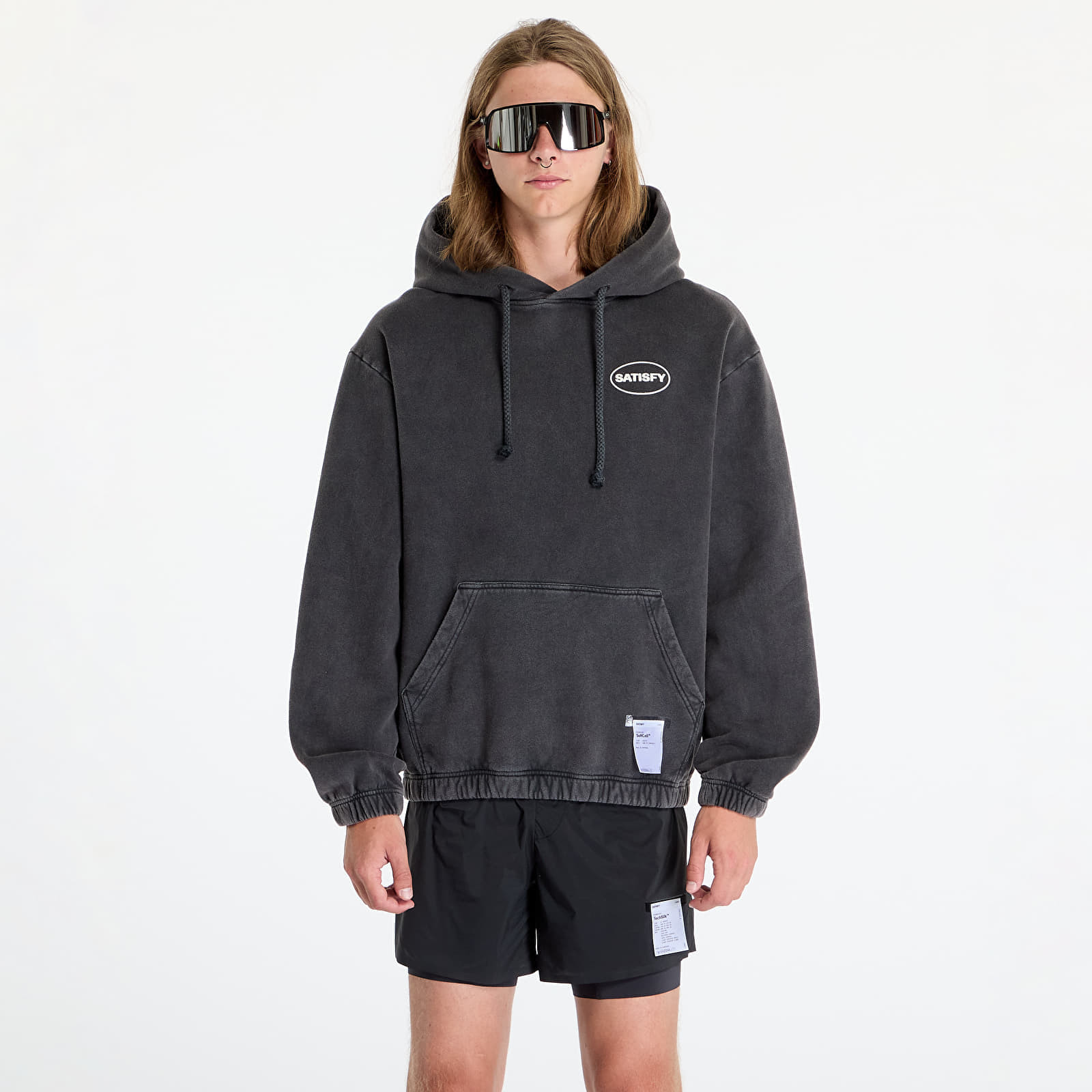 Mikina Satisfy SoftCell Hoodie UNISEX Aged Black S