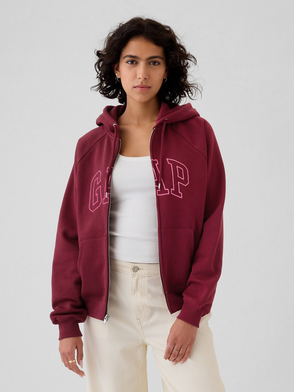 GAP Zip Hoodie Vintage Soft - Women's