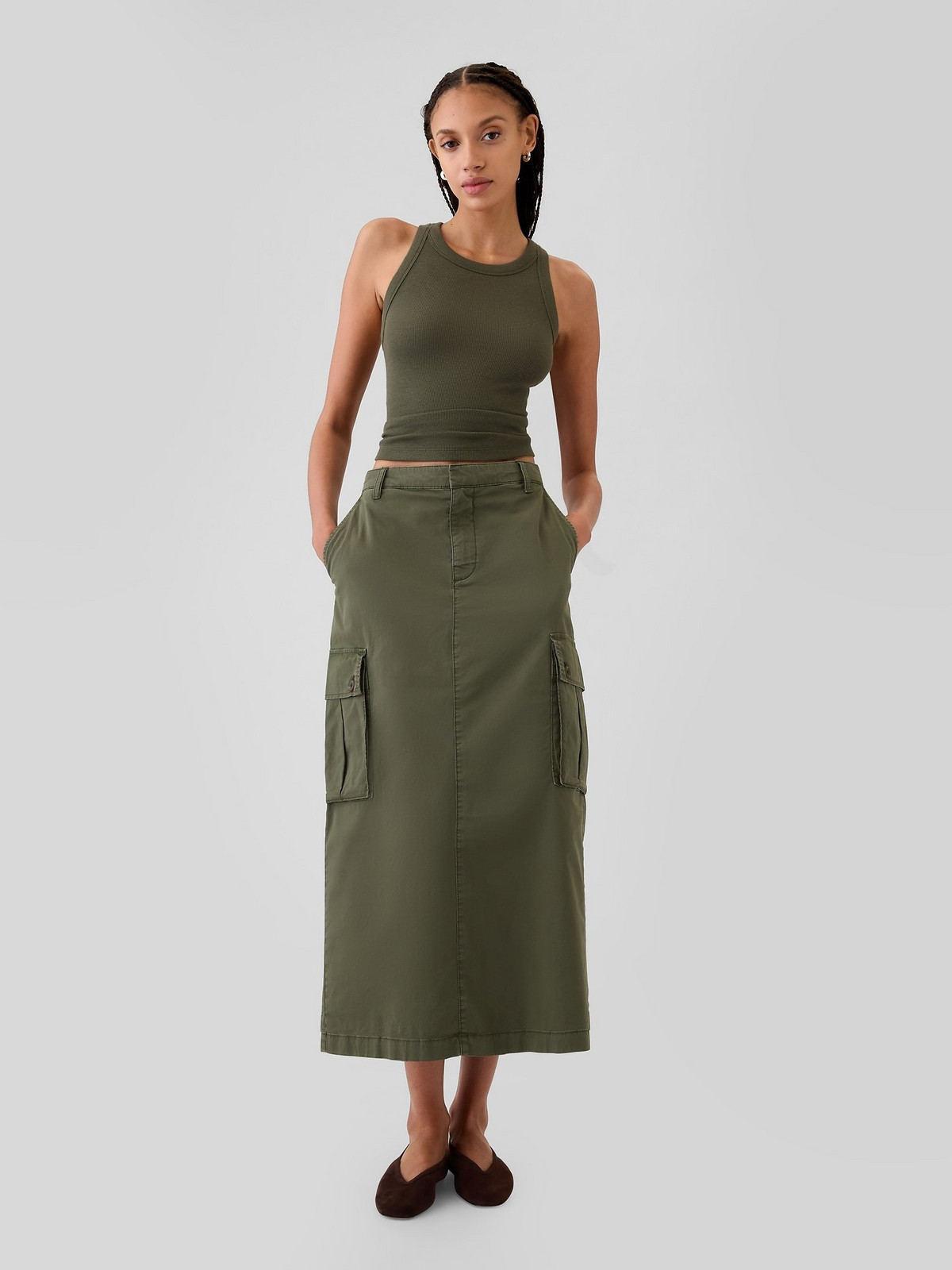 GAP Midi skirt with pockets Utility Cargo - Women's
