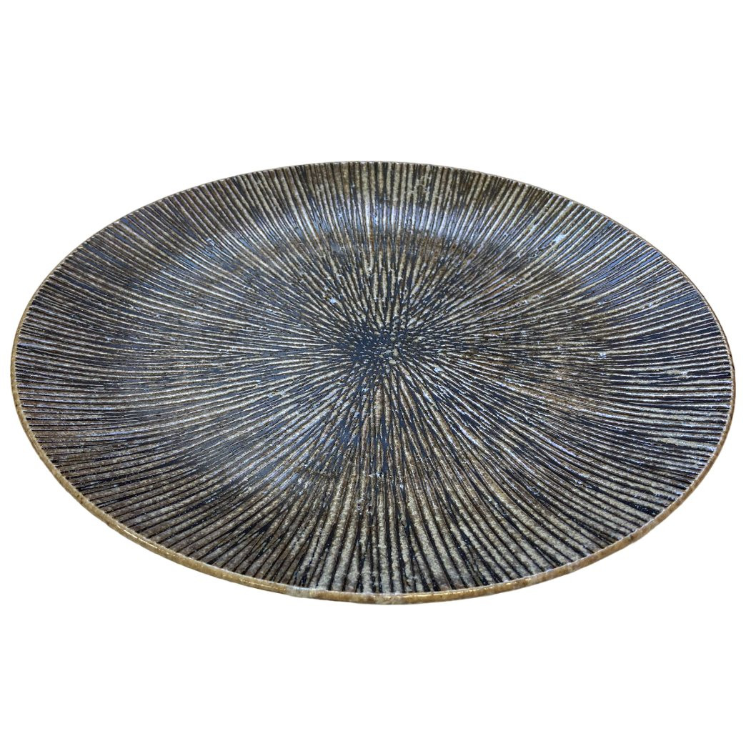 Jedálenský tanier KIZAMI 28,5 cm, sivá, keramika, MIJ