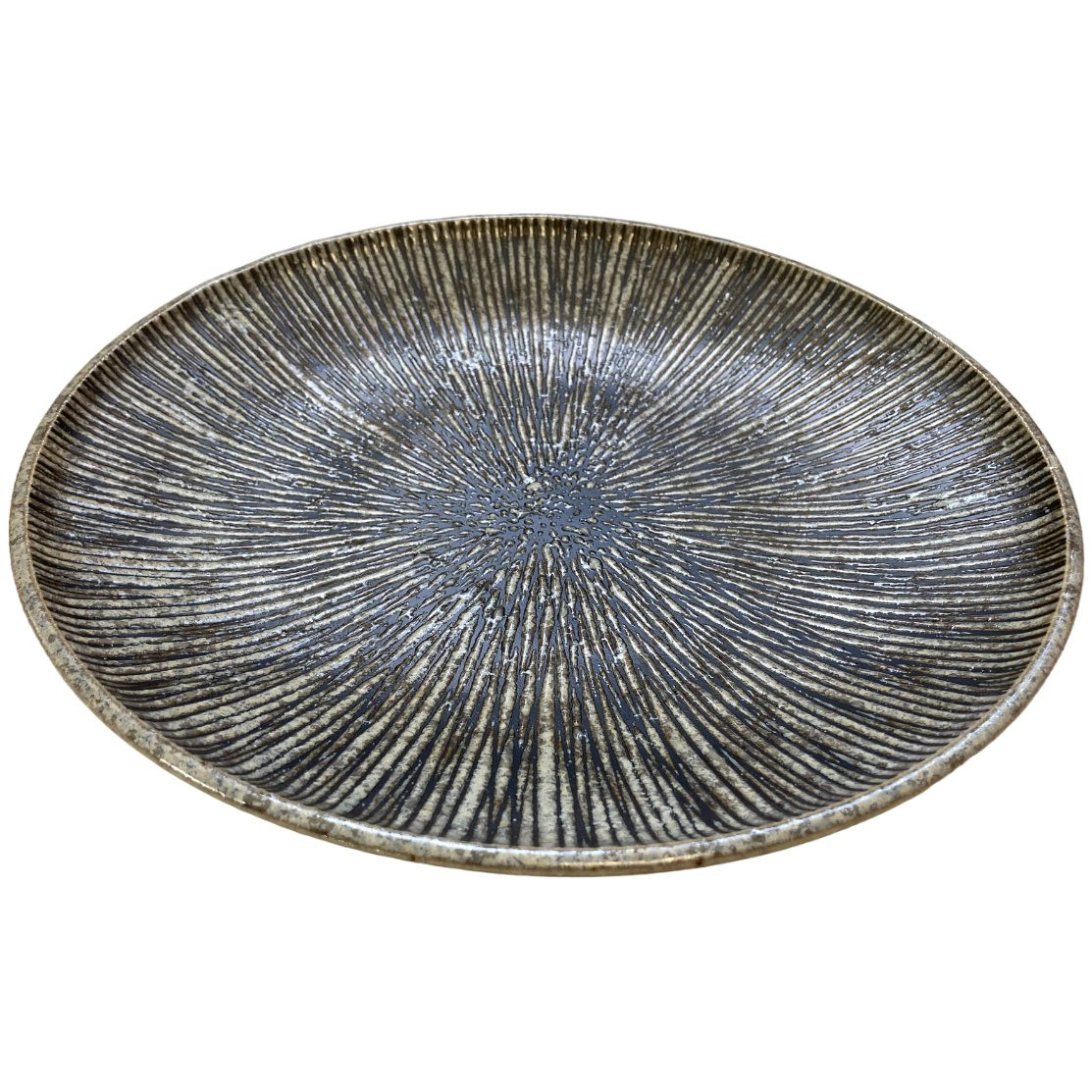 Jedálenský tanier KIZAMI 25,5 cm, sivá, keramika, MIJ