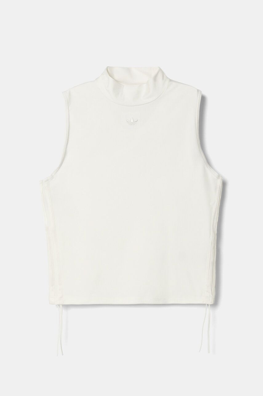 Top adidas Originals dámsky, béžová farba, s polorolákom, IY9232